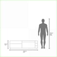 thumbnail image 7 of TV Furniture Modern White TV Stand for 70” Screens with Open Storage | Particle Board | Melamine, 7 of 7