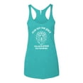 thumbnail image 2 of Wild Bobby Fear Not For Jesus The Lion Of Judah Has Triumphed Inspirational/Christian Women Tri-Blend Racerback Tank Top, Tahiti Blue, Medium, 2 of 5