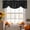 Black, variant on Black Striped Tie Up Valance Curtains for Windows, Kitchen Curtains Window Treatments, Modern Minimalist Boho Horizontal Stripes Short Window Shades Valances for Bedroom Bathroom Cafe 42"x18"