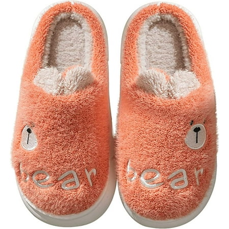 

PIKADINGNIS Women Slippers Cute Comfortable Plush Faux Fur House Slide Memory Foam Shoes