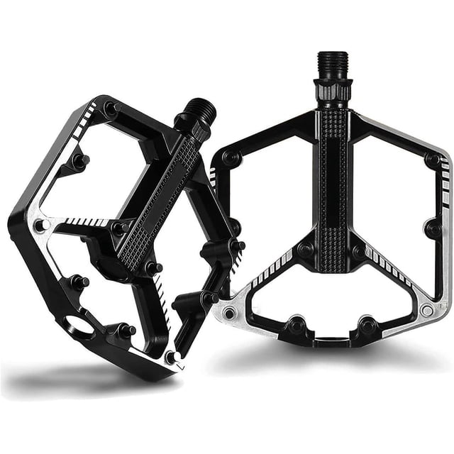 Pedales de bicicleta, pedales de bicicleta de aluminio, 9/16 pulgadas, pedales de bicicleta livianos para BMX, MTB