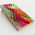 thumbnail image 1 of Skin Decals Vinyl Wrap for Cornhole Game Board Bag Toss (2xpcs.) / Colorful Pattern Stained Glass, 1 of 3