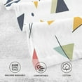 thumbnail image 5 of Yayeee 100% Cotton Hand Towels for Bathroom 16" x 28" Soft Absorbent Kitchen Towel, Colorful Triangles, 5 of 7