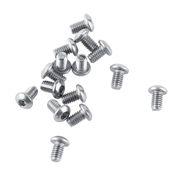 Peahefy 180pcs M2.5 Stainless Steel SS304 Pan Head Hex Socket Screws Assortment Kit,Hex Socket Screw, Fastener