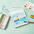 thumbnail image 4 of Arrtx Watercolor Sketchbook, 7.28 x 4.13'' 100% Cotton 140lb/300gsm 24 Sheets Hot Pressed Acid Free Watercolor Paper Watercolor Journal Notebook, 4 of 7