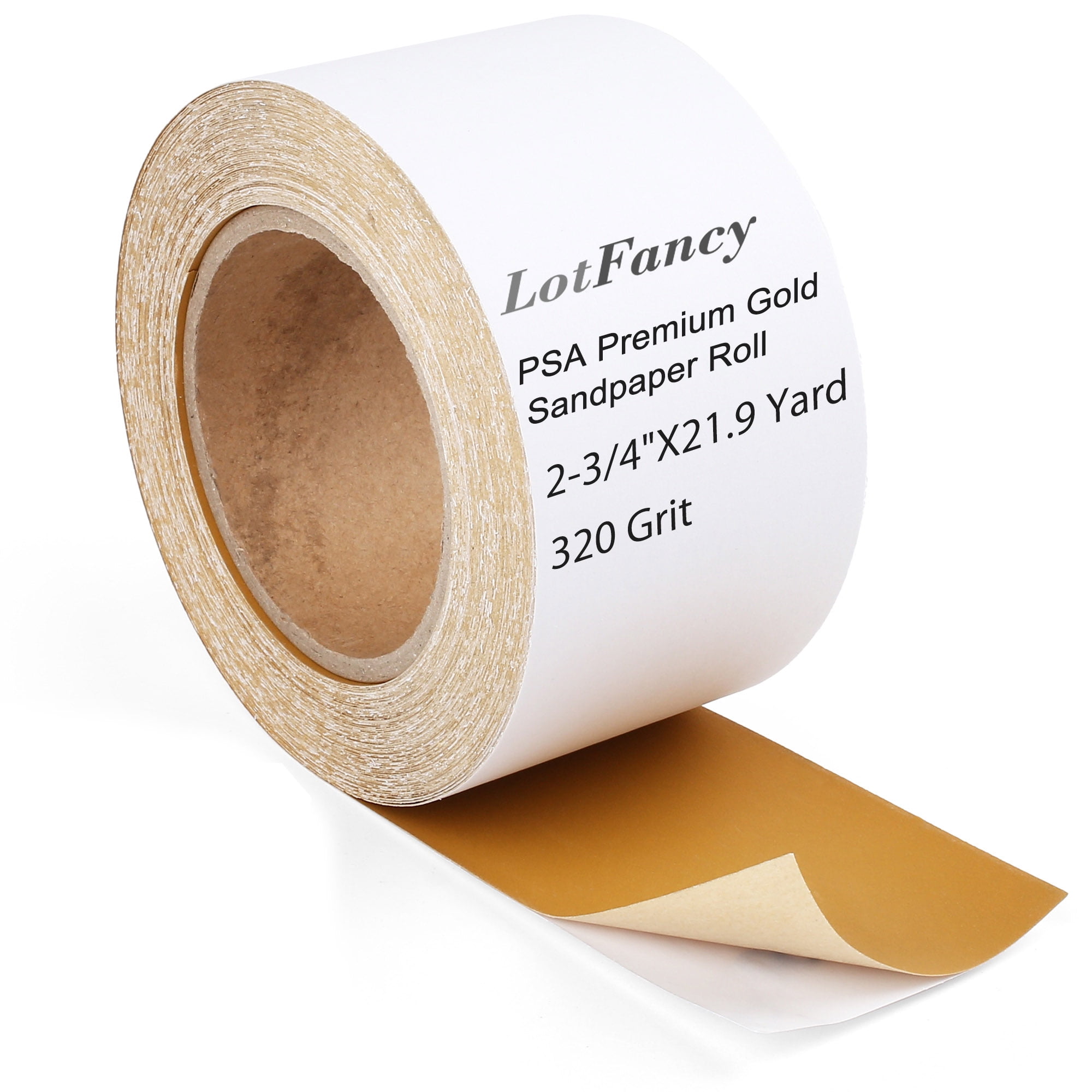 ABN Adhesive Sticky Back 120-grit Sandpaper Roll 2-3/4in X 20 Yards Aluminum Oxi for sale online 