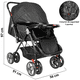 thumbnail image 4 of Carriola para Bebé Manubrio Reversible Asiento Reclinable Frenos y Cinturón de Seguridad Soporta hasta 15 kg - Negro, 4 of 6