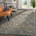 thumbnail image 3 of SAFAVIEH Madison Ivy Geometric Floral Area Rug, Blue/Orange, 5'1" x 7'6", 3 of 6