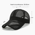 thumbnail image 3 of Quick Dry Adjustable Men Women Sun Protection Caps Full Mesh Hats Summer Sunscreen Hats Baseball Cap BLACK, 3 of 8