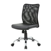 Boss Office Products Budget Mesh Back Swivel Task Chair in Black