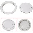 thumbnail image 3 of DENEST Boat Deck Plate 6" Marine Deck Cover 316 Stainless Steel Disc Deck Plates Hardware Yacht Ship Marine Accessories, 3 of 9