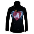 thumbnail image 1 of Figure Skating Jacket by Ice Fire - Skate and Wings applique HJ232, 1 of 4