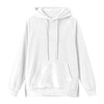 thumbnail image 4 of Puliio Womens Winter Warm Pullover Hoodies Side Split Long Sleeve Hooded Sweatshirts with Pockets, 4 of 4