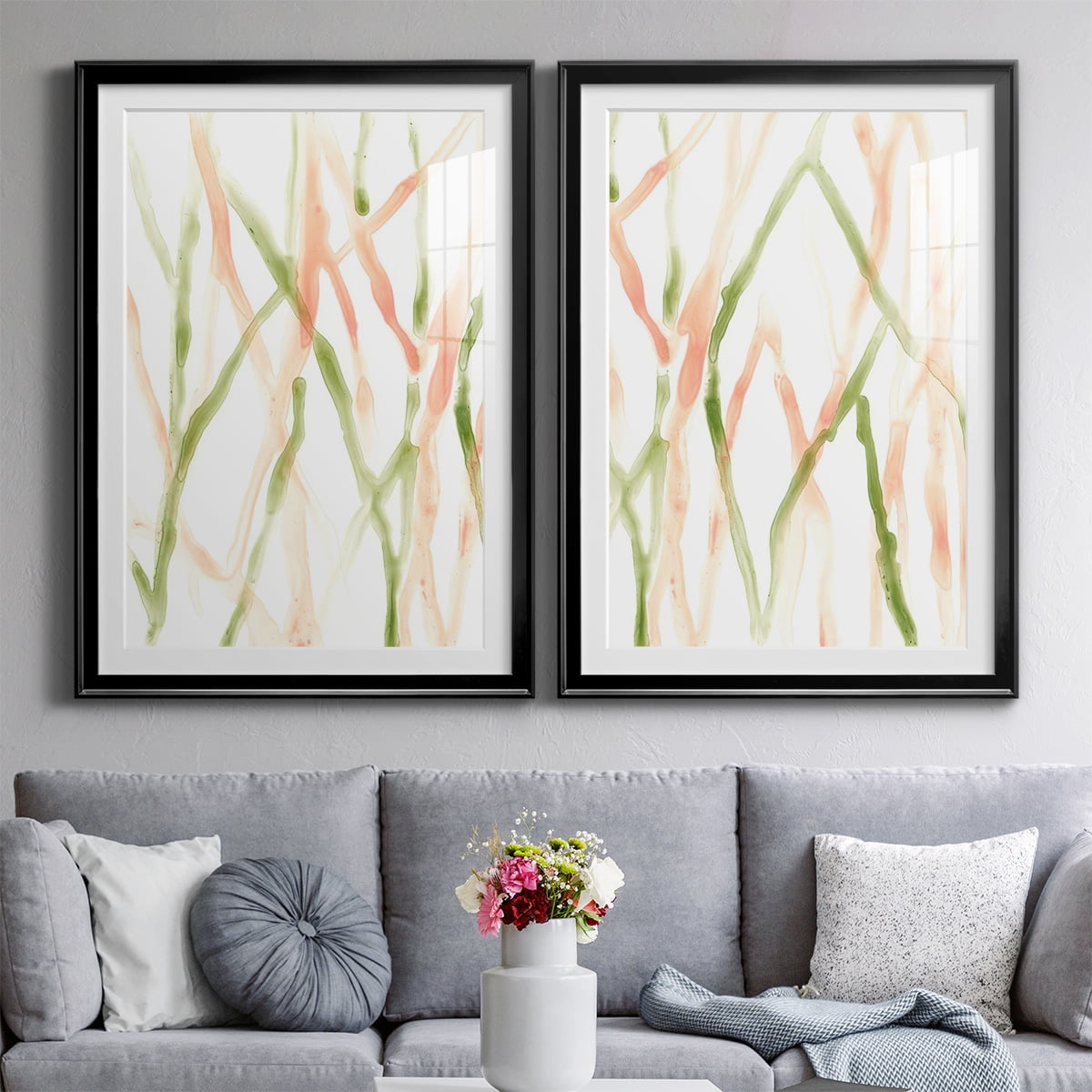 Wexford Home Runnel XIII Premium Framed Print, 22.5" x 30.5" - Ready to Hang, Black (Set of 2)