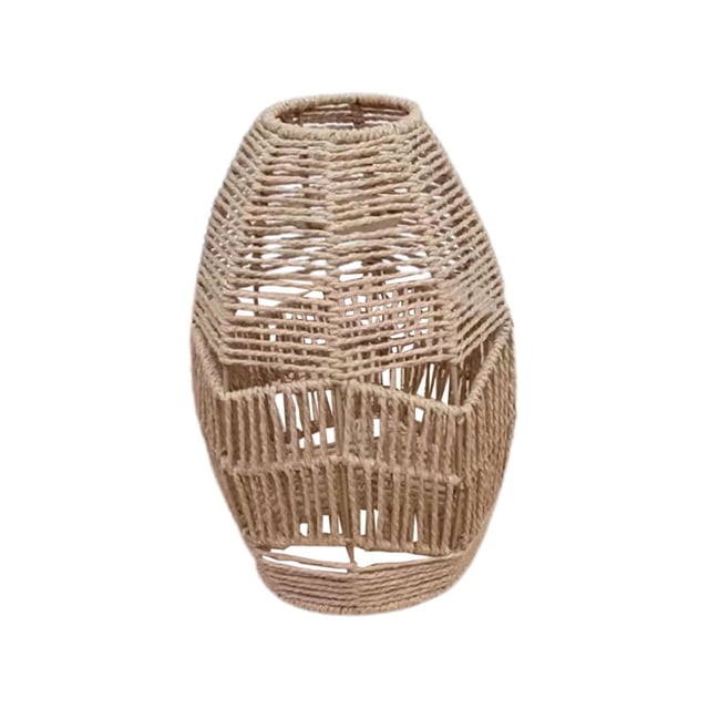 Cateissary Pantalla colgante colgante de ratán de cuerda para de comedor Decoración del hogar XH22-040 27x12.4x8CM