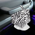 thumbnail image 3 of Psesaysky Square Tissue Box Holder, Waterproof Pu Leather Tissue Box Cover with Metal Button Zebra Napkin Holder Organizer for Bathroom, Bedroom, Hotel, Office Desk 5.1"X5.1"X5.5", 3 of 7