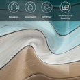thumbnail image 5 of Teal Brown Cloth Napkins, Rustic Vintage Abstract Ombre Wooden Plank Washable and Reusable Dinner Napkins Set of 4, Table Napkin for Kitchen Party Birthday Wedding Hotel Housewarming 20"x20", 5 of 8