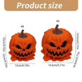 thumbnail image 2 of Halloween Melting Pumpkin Skull Snacks Candy Bowl with Lid Scary Table Decors, 2 of 5