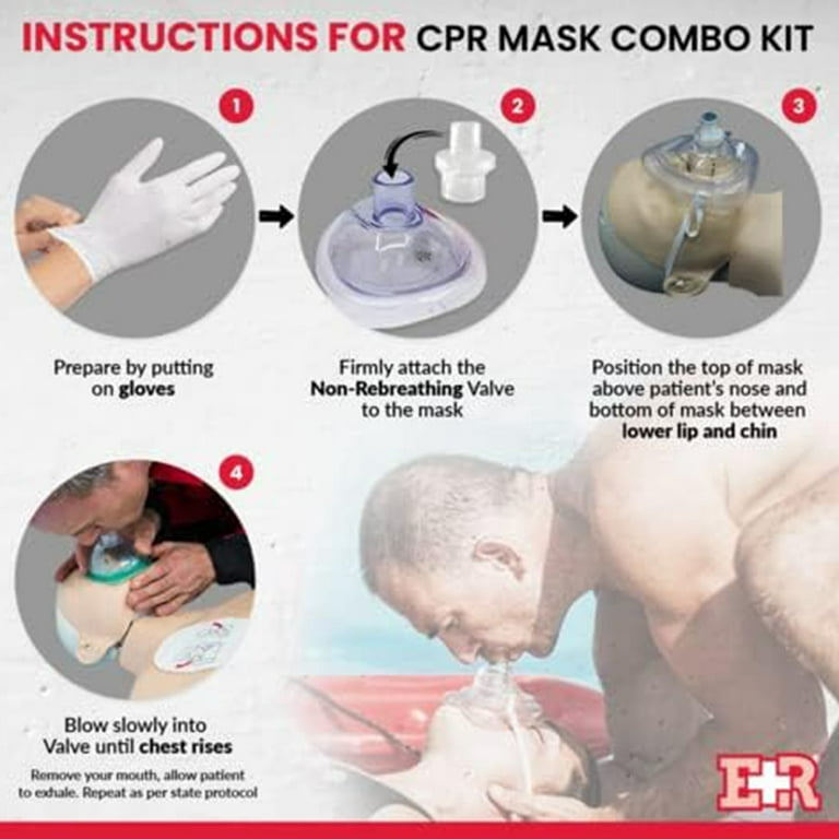 Ever Ready First Aid Adult & Infant CPR Mask Emergency Medical Kit