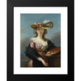 thumbnail image 2 of Elisabeth Louise Vigée Le Brun 11x14 Black Modern Framed Museum Art Print Titled - Self Portrait in a Straw Hat (After 1782), 2 of 5
