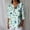 B_ Green, variant on Women's V-Neck Single Button Black White Abstract Brush Stroke Linen Blouse Casual Half Sleeve Loose Tops Beige S