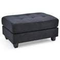 thumbnail image 5 of Passion Furniture Malone Black Tufted Ottoman, 5 of 5