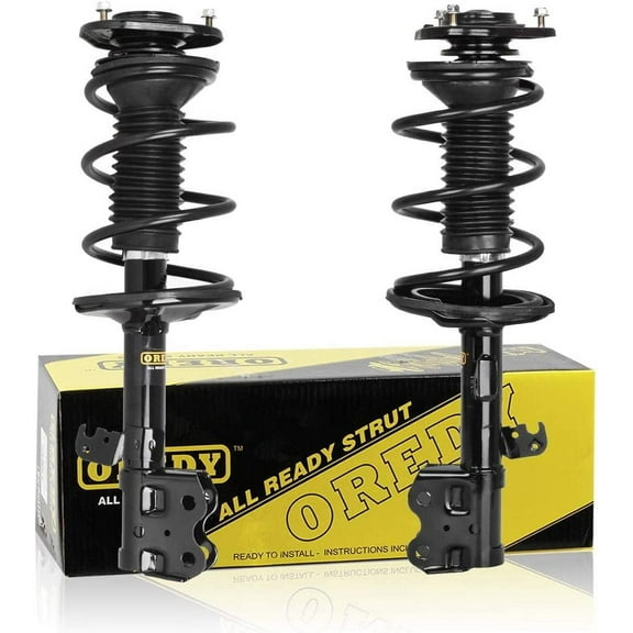 OREDY Front Shocks Struts with Coil Spring Suspension Assembly Replacement for 2004-2009 Toyota Prius Split FWD 172358 172357