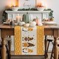 thumbnail image 2 of Fall Table Runner Thanksgiving Pumpkin Turkey Gnomes Table Runners Orange Sunflower Autumn Maple Leaves Cotton Linen Dresser Scarf Kitchen Dining Table Decor for Fall Holiday Party Decor 13x90 Inch, 2 of 9