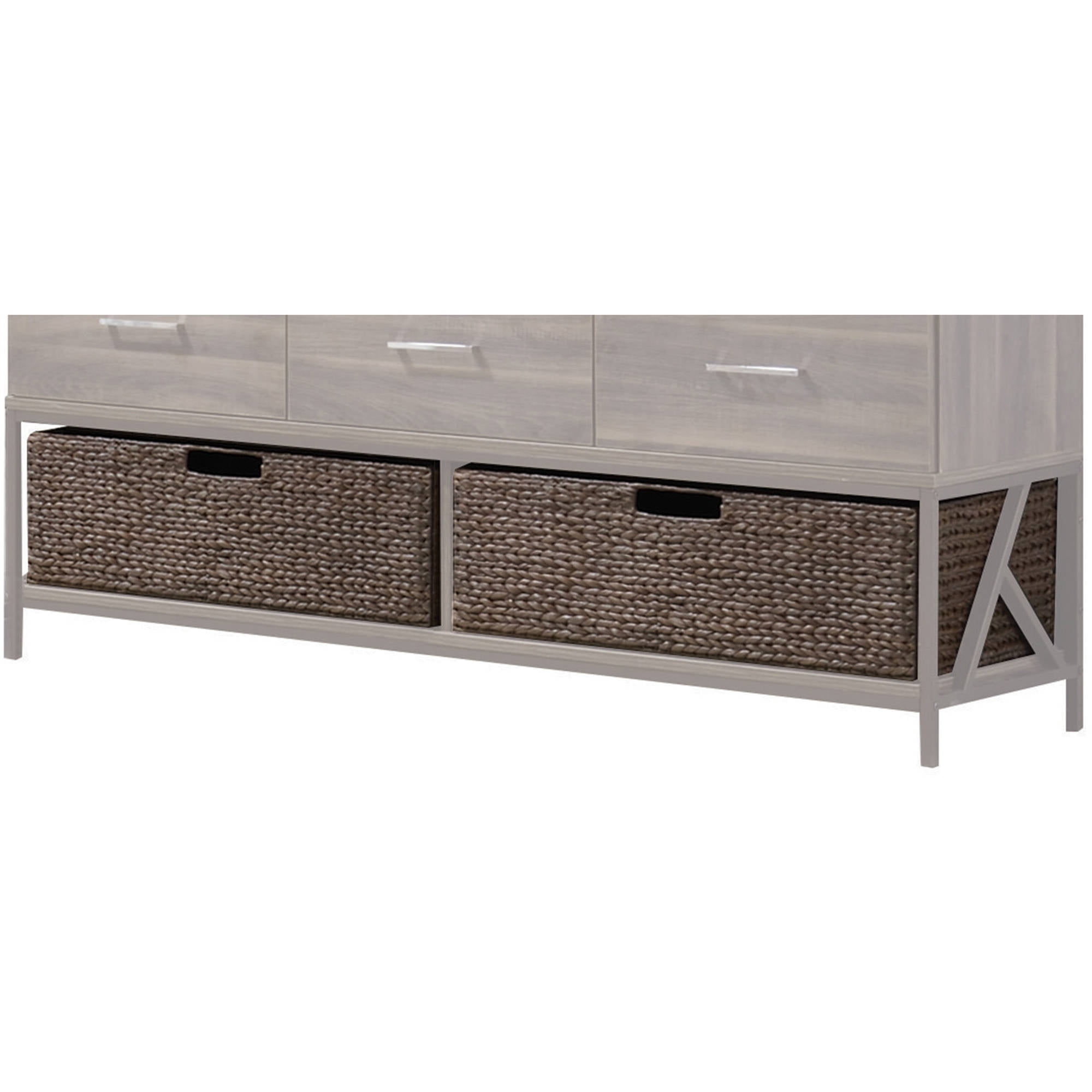 Acme Adrianna Basket for Dresser, Set of 2, Walnut