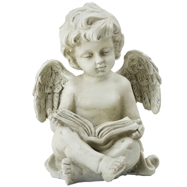 Northlight 6.5" Decorative Sitting Cherub Angel Outdoor Garden Statue