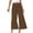 *1-Coffee, variant on CENGNIAN Women's and Women's Plus Flare Pants,Ladies Baggy Pull On Beach Trousers With Pockets,Casual Front Stitch Sweatpants For Women,Beige,Size XL