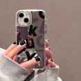 thumbnail image 3 of For iPhone 11 Mirror Phone Case For iPhone 11 12 13 15 14 Pro Max XS Max XR Cases Aesthetic Art Letter Make up Mirror Soft Cover, 3 of 5