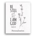 thumbnail image 3 of Personalized Planet Be Still and Know That I Am God PSALMS 46:10 Spiritual Canvas Wall Art Print on Wood Frame with Custom Name - Ready to Hang in Kitchen Office Family or Living Room, 16x20, 3 of 5