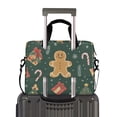 thumbnail image 2 of FORMRS 16" Laptop Bag Carrying Sleeve Case with Handle Travel Shoulder Briefcase, Brown Christmas Gingerbread, 2 of 8