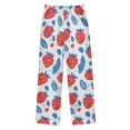 thumbnail image 2 of FORMRS Kids Pajama Pants with Pockets Size 13-14Y Boys Lounge Sleep Bottoms, Playful Strawberries, 2 of 8