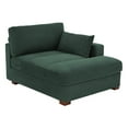 thumbnail image 3 of DREAMSIDEA Oversized Chaise Lounge for Living Room Modern Corduroy Sofa with Left Armrest Indoor Lounge Chair,Hunter Green, 3 of 9