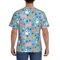 thumbnail image 2 of Naloa Cute Dog Men's T-Shirt Sport T-shirt Men's Basic Tee Casual Men's Shirt, Round Neck, Short Sleeves - Medium, 2 of 5