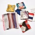 thumbnail image 3 of Jumpingount Bufanda cuadrada pequeña para mujer, chales de satén, bolsa de lazo para el pelo Vintage, bufandas portátiles con asa, pañuelo Ropa, zapatos y accesorios Miscelánea Ondas, 3 of 6