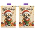 thumbnail image 2 of Merry Christmas Santa Chihuahua Scarf Twinkling Lights Xmas Holiday House Flag 28x40in Double Sided Dog Lover Gifts Idea Outdoor Decor - 00022, 2 of 5
