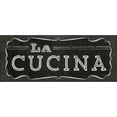 thumbnail image 3 of Pela Studio 14x8 Black Modern Framed Museum Art Print Titled - La Cuisine Chalk III, 3 of 5