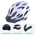 thumbnail image 3 of Casco transpirable para bicicleta con luz trasera Casco de seguridad deportivo para ciclismo (S blanco) Likrtyny Accesorios para bicicletas, 3 of 9