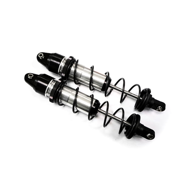Bewildely Amortiguador delantero de 2x 180mm para Rc ARRMA 1/5 Amortiguador delantero de aleación de aluminio para Rc ARRMA 1/5 Style Kits de construcción modelo negro
