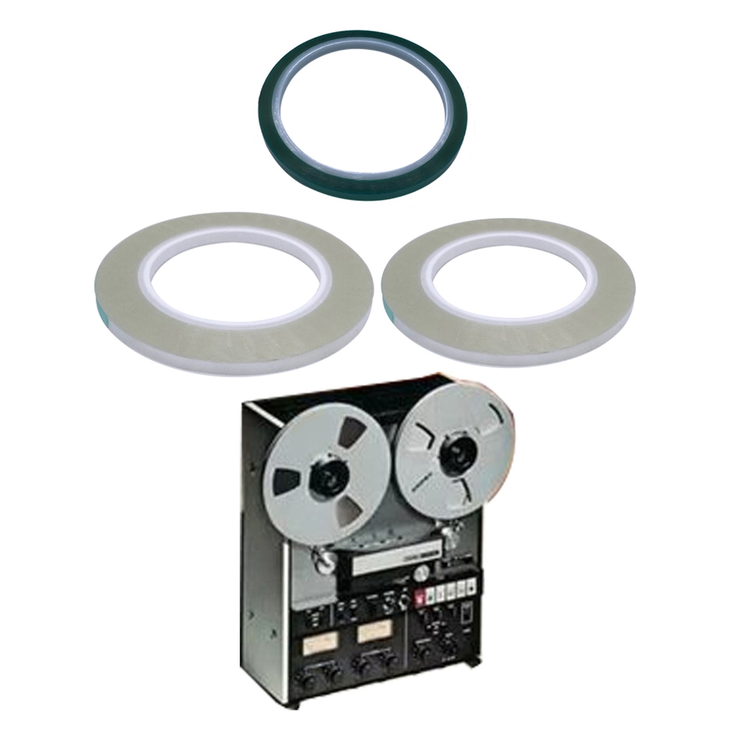 Leader Tape for Reel to Reel Tapes 1/4" 1PC Green 2PCS Transparency DIY Speaker Accessories Set