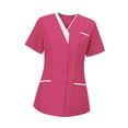thumbnail image 1 of Camiseta de trabajo suave Fernando para mujer del hotel y salón de belleza Talla L, 1 of 8