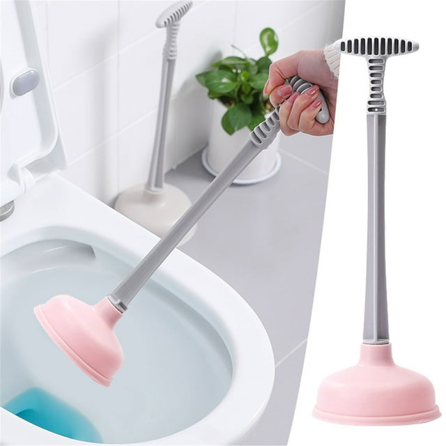 LAILLSH Toilet Plunger with Holder - Heavy Duty 2-Way Use for Toilets, Showers, Sinks - Drip-Proof Ventilated Base & Comfortable Handle - 2025 New Arrivalđ„