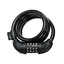 MELIVO Bike Lock,47.24" Electric Scooter Lock,Cable Bicycle Lock Bike Lock For Kids,Black