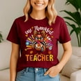 thumbnail image 4 of One Thankful Teacher Thanksgiving Turkey Cute Crayon Pencil Shirt, Thanksgiving Shirt,Turkey Tee, Holiday Gift, Happy Thanksgiving Tshirt, Turkey Day, Family Gobble ,Pumpkin Season, 4 of 5