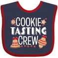thumbnail image 3 of Inktastic Christmas Cookie Tasting Crew with Holiday Cookies Boys or Girls Baby Bib, 3 of 4