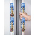 thumbnail image 2 of 2 PCS Refrigerator Door Handle Covers, Big Ben Adjustable Kitchen Appliance Handle Cover Spring Cherry Blossoms Red Bus Impressionist Non Slip Fridge Oven Stove Dishwasher Handle Protector, 2 of 9