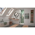 thumbnail image 3 of DreamLine Unidoor-LS 27 in. W x 72 in. H Frameless Hinged Shower Door in Satin Black, 3 of 7